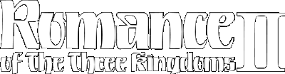 Romance of the Three Kingdoms II logo for Super Nintendo